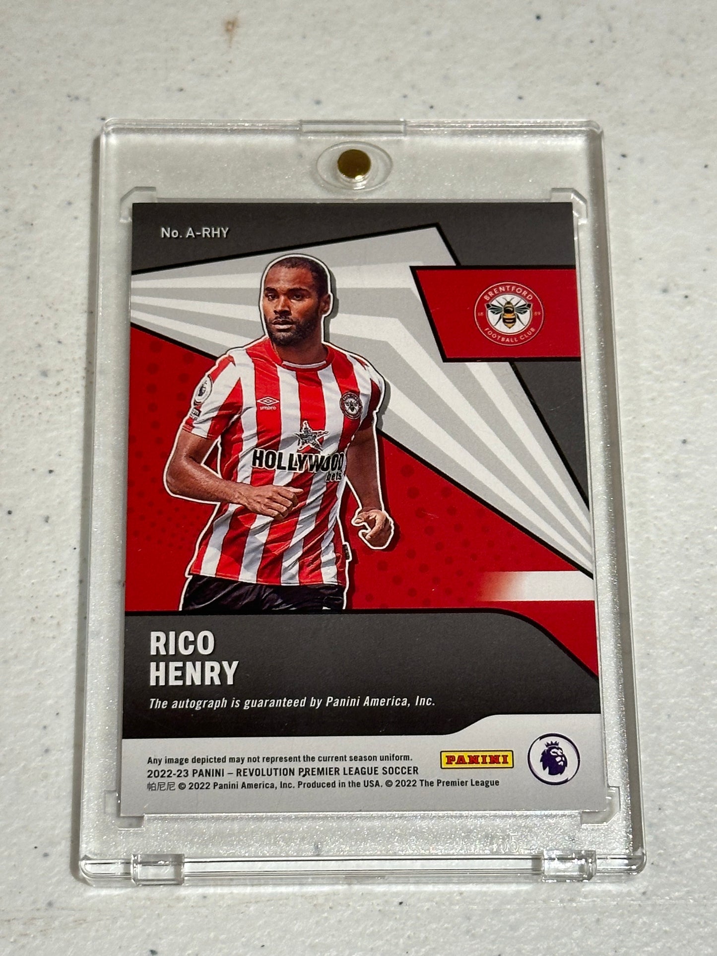 2022 PANINI REVOLUTION EPL RICO HENRY AUTO BRENTFORD #A-RHY