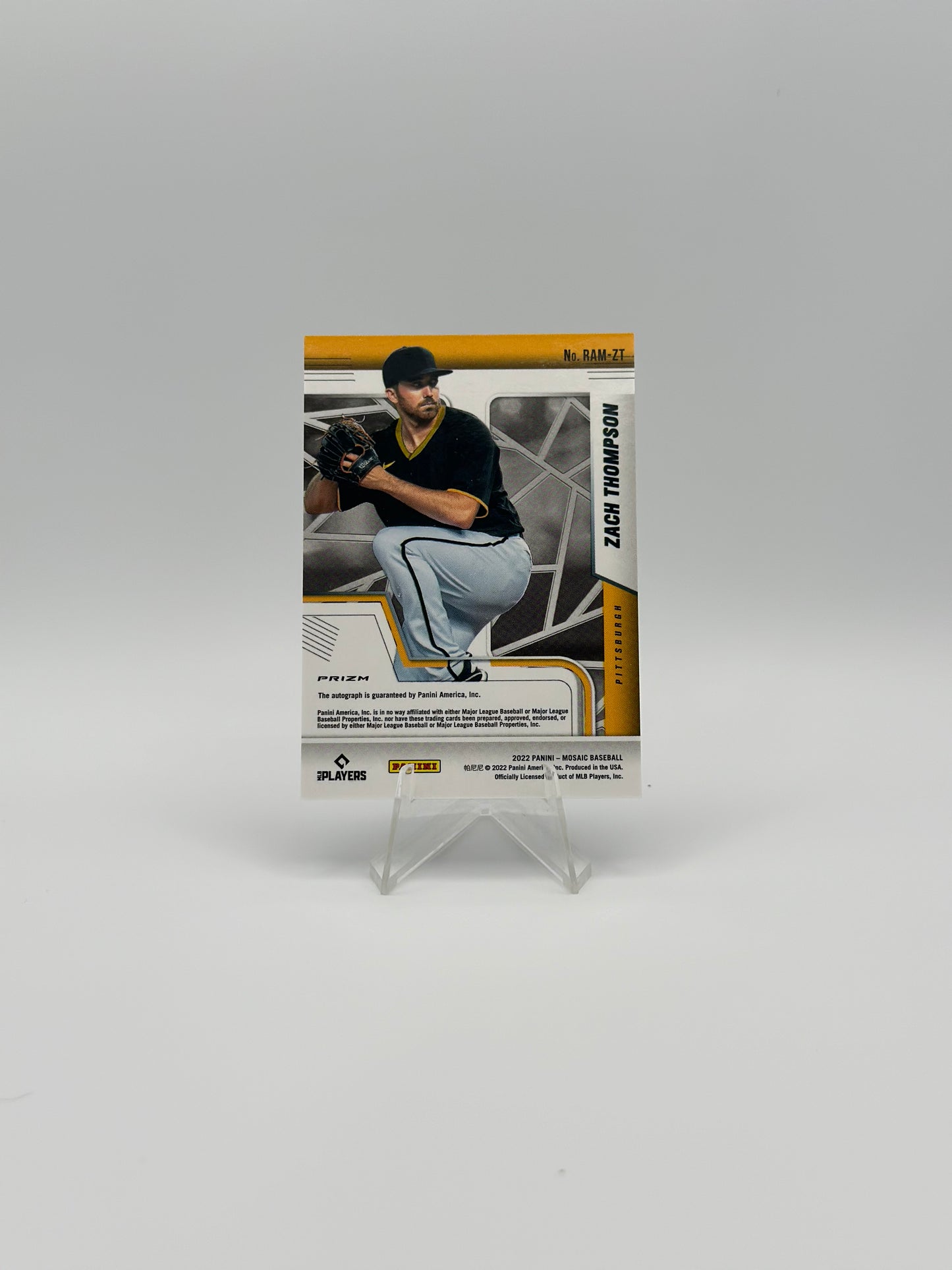 2022 PANINI MOSAIC ZACH THOMPSON ROOKIE AUTOGRAPH