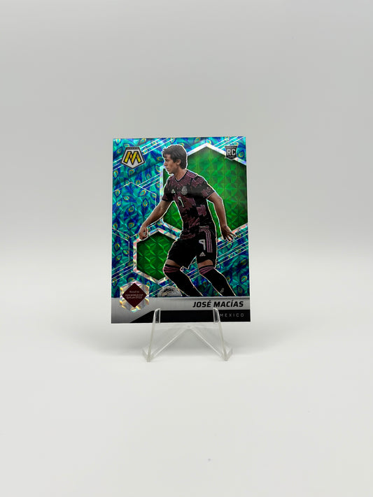 2021-22 PANINI MOSAIC FIFA JOSE MACIAS ROOKIE PEACOCK CASE HIT