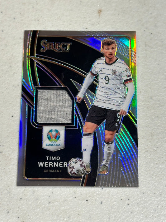 2020 Panini Select UEFA Euro Preview Stars Relics Silver Prizm Timo Werner