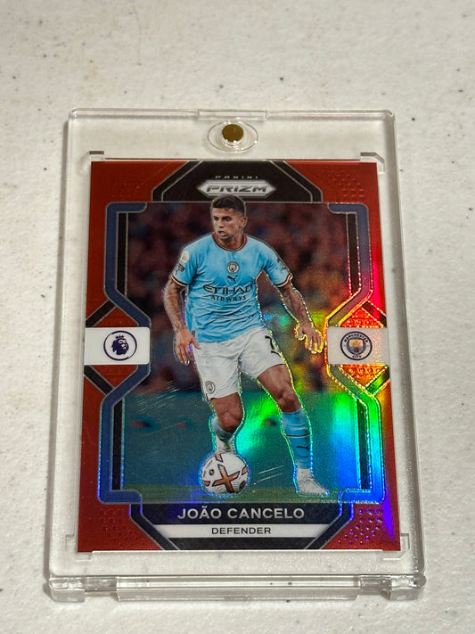 2022-23 Panini Prizm EPL Joao Cancelo Red Holo /149 #7 | Manchester City