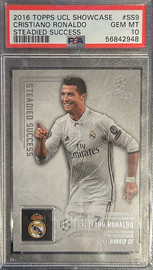 2016 TOPPS UCL CRISTIANO RONALDO PSA 10