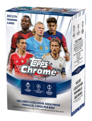 2023/24 Topps UEFA Club Competitions Chrome Soccer Blaster Box