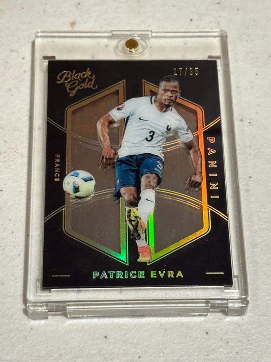 2016-17 Panini Black Gold Soccer #153 Patrice Evra 17/35