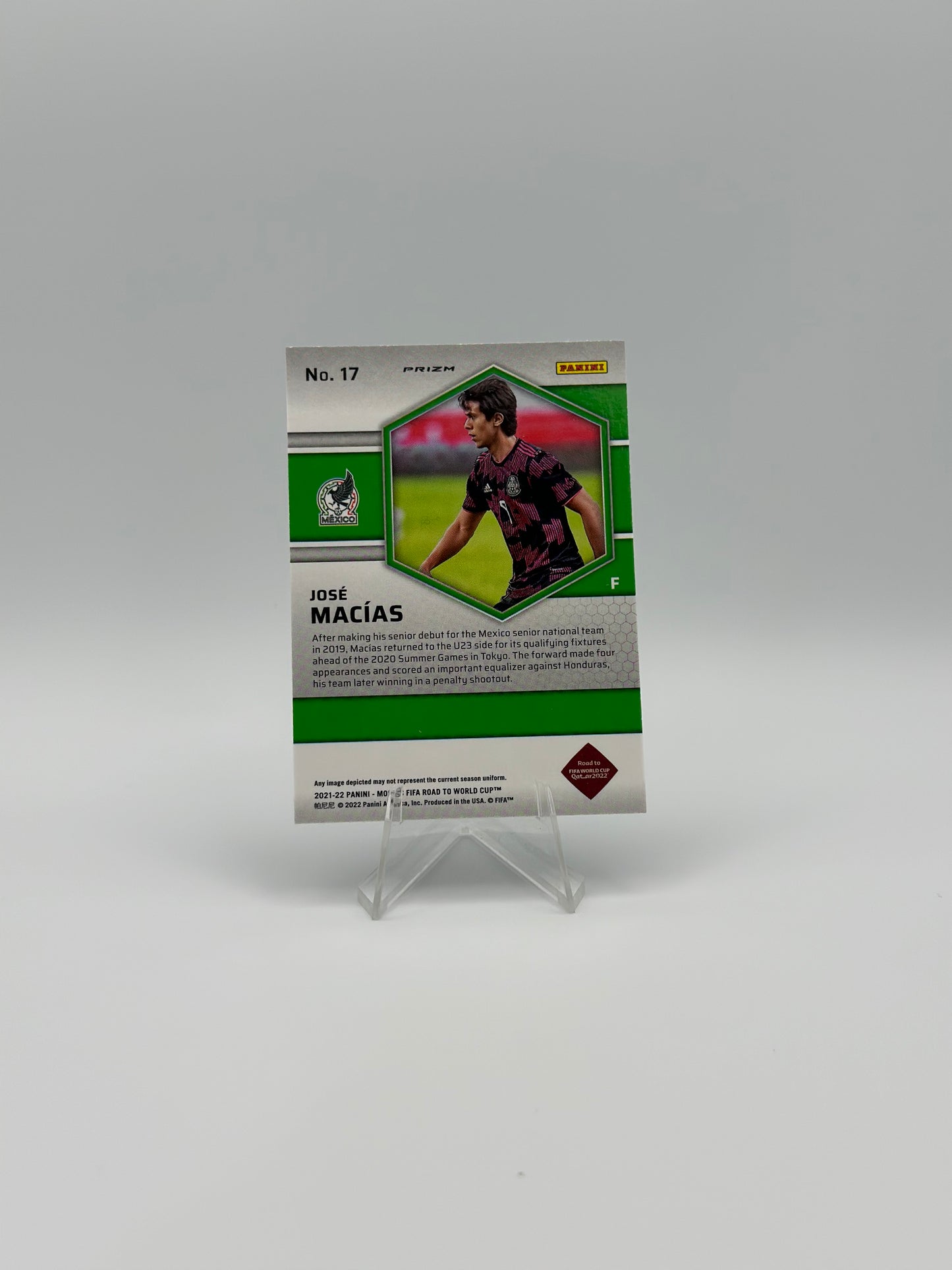 2021-22 PANINI MOSAIC FIFA JOSE MACIAS ROOKIE PEACOCK CASE HIT